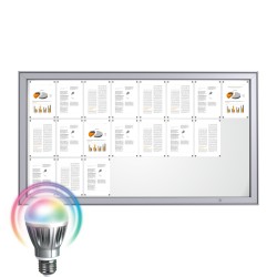 LED MAXI Notice Board – Magnetic 24 x DIN A4