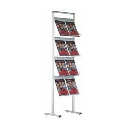 Classic Brochure Stand "Double Sided" - 24xA4 - 640 mm