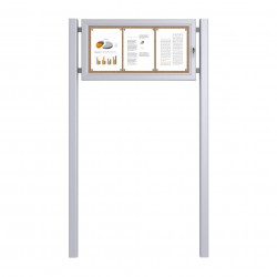 Free Standing Noticeboard - Cork 3 x DIN A4