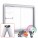 MAXI Sliding Doors Free Standing LED-RAL Noticeboard - Magnetic