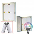 Free Standing LED Notice Board with Baseplate - Magnetic
