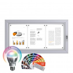 LED-RAL Notice Board – Magnetic 3 x DIN A4