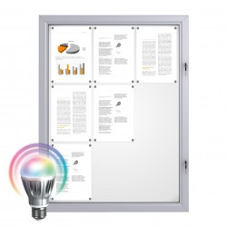 LED Notice Board – Magnetic 9 x DIN A4