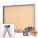 MIDI Sliding Doors Free Standing RAL Noticeboard with Baseplate - Cork